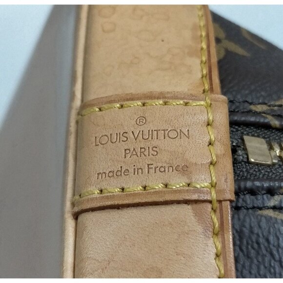 Louis Vuitton LV Hand Bag Alma Brown Monogram Purse Vintage Pre Loved Authentic - Picture 7 of 9